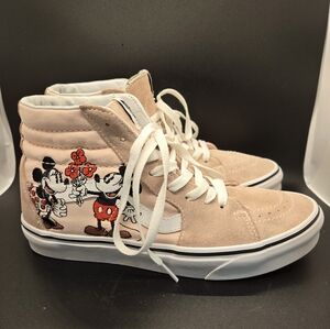 Disney Mickey & Minnie Women's Size 6.5 Pink 2018 VANS Sk8-Hi x